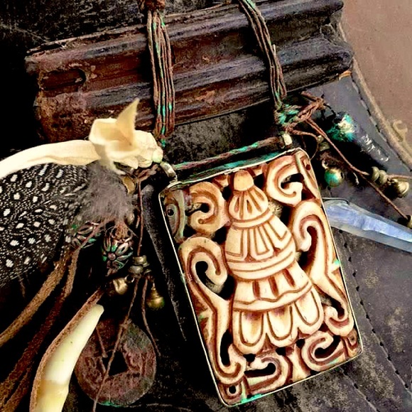 OOAK Gypsy Bohemian Necklace featured in Belle Armore Jewelry